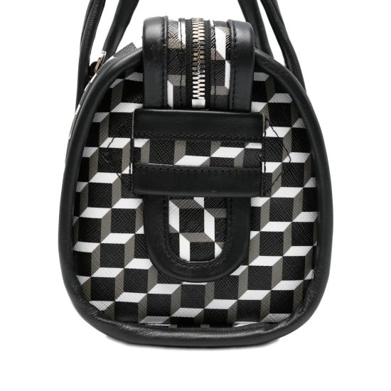 26SS 피에르하디 토트백 AEV10 NANO CAB BKWBK BLACK WHITE - PIERRE HARDY