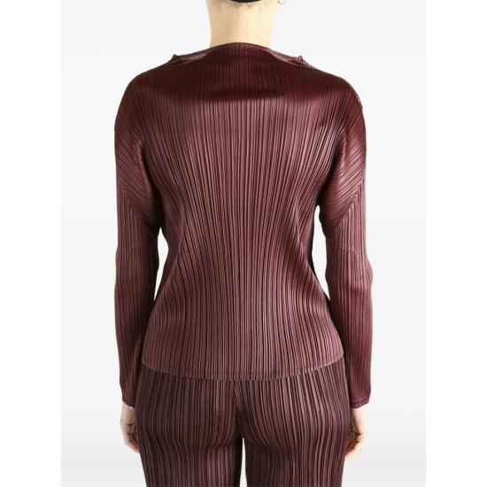 26SS 플리츠플리즈 긴팔 티셔츠 PP66JK111 84 BROWN - PLEATS PLEASE