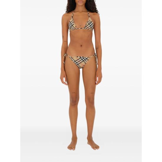 26SS 버버리 체크 비키니 탑 8122512 SADIE CHK B9368 NEUTRALS BLACK - BURBERRY