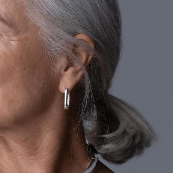  제니 버드 이어링 U 링크 후프  실버 - JENNY BIRD