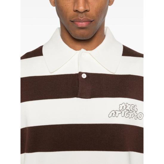 26SS 악셀 아리가토 폴로 티셔츠 A3947003 REY WHDKB BROWN WHITE - AXEL ARIGATO