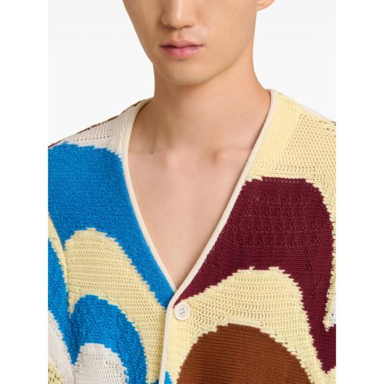 26SS 마르니 스웨터 UFCB33 CDMG0189Q0 INR82 BLUE YELLOW - MARNI