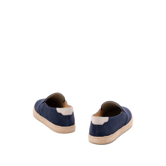 26SS 브루넬로 쿠치넬리 로프 인서트 스웨이드 슬립온 MZUOHEI837 CTK33 BLUE - BRUNELLO CUCINELLI