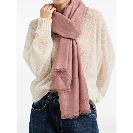 26SS 브루넬로 쿠치넬리 머플러/스카프 MSCDAR097 C9399 PINK - BRUNELLO CUCINELLI
