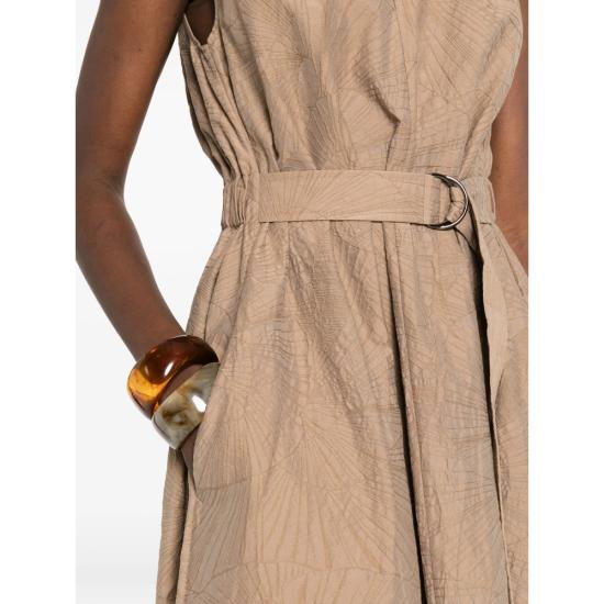 26SS 브루넬로 쿠치넬리 미디 원피스 MQ988A5092 C1604 BROWN - BRUNELLO CUCINELLI