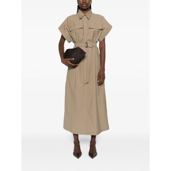 26SS 브루넬로 쿠치넬리 미디 원피스 ML140A5475 C9325 NEUTRALS - BRUNELLO CUCINELLI