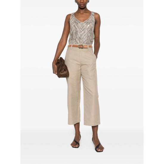 26SS 브루넬로 쿠치넬리 민소매 티셔츠 MF940HN602 C9504 NEUTRALS GOLD - BRUNELLO CUCINELLI