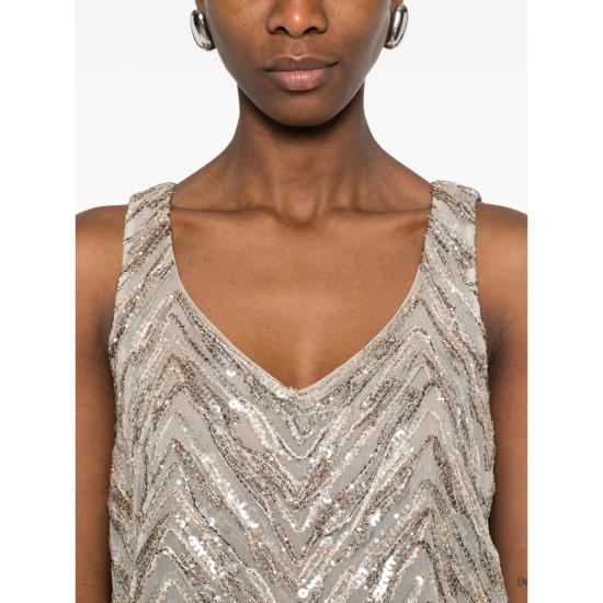 26SS 브루넬로 쿠치넬리 민소매 티셔츠 MF940HN602 C9504 NEUTRALS GOLD - BRUNELLO CUCINELLI