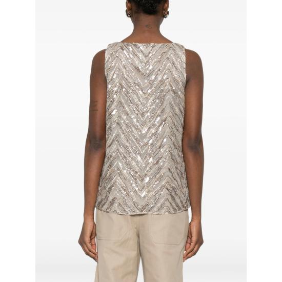 26SS 브루넬로 쿠치넬리 민소매 티셔츠 MF940HN602 C9504 NEUTRALS GOLD - BRUNELLO CUCINELLI