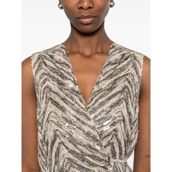 26SS 브루넬로 쿠치넬리 베스트 MCWR07606 CJ13 NEUTRALS BLACK - BRUNELLO CUCINELLI