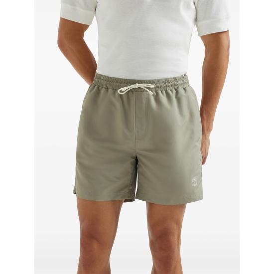 26SS 브루넬로 쿠치넬리 로고 스윔 팬츠 MW817043 CXX37 GREEN - BRUNELLO CUCINELLI