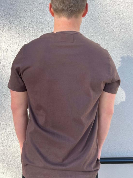  프레스콧 반팔 티셔츠 베이비 피마 티셔츠 카페 느와르 - PRESCOTT