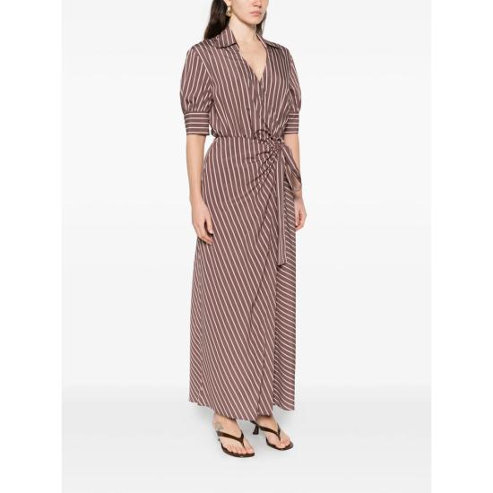 26SS 핑코 롱 원피스 106669 A33Q LN1 BROWN - PINKO