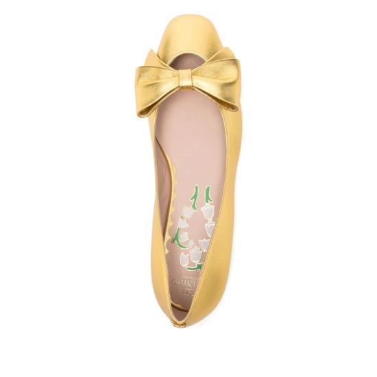  발렌티노 가라바니 플랫 슈즈 골드 - VALENTINO GARAVANI