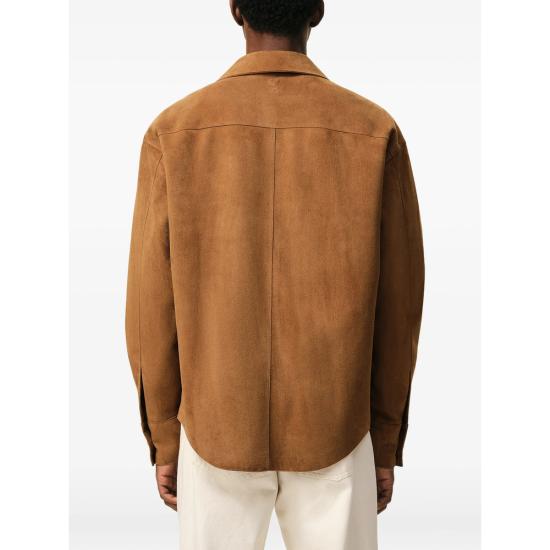 26SS 아미 가죽 자켓 USH826 LH0059 236 BROWN - AMI