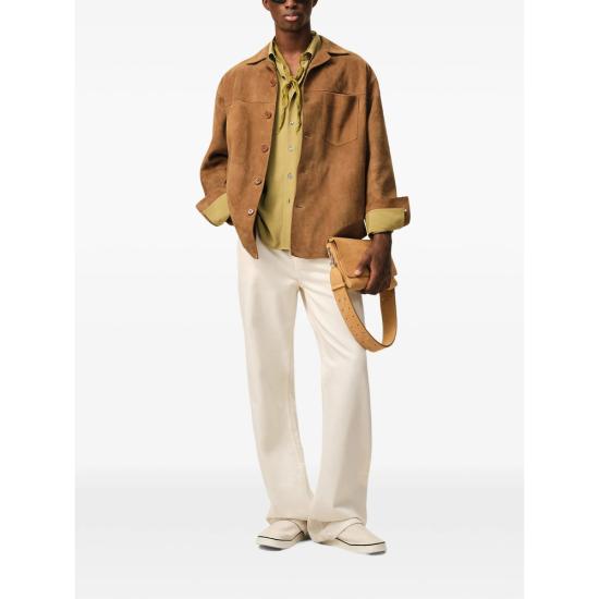 26SS 아미 가죽 자켓 USH826 LH0059 236 BROWN - AMI