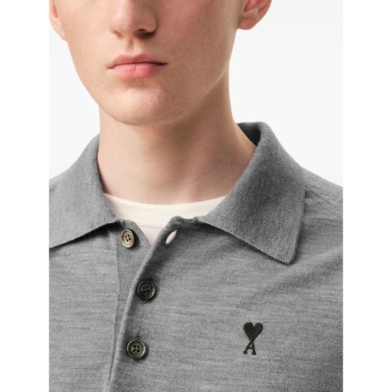 26SS 아미 폴로 티셔츠 HPL438 KN0039 0504 GREY - AMI