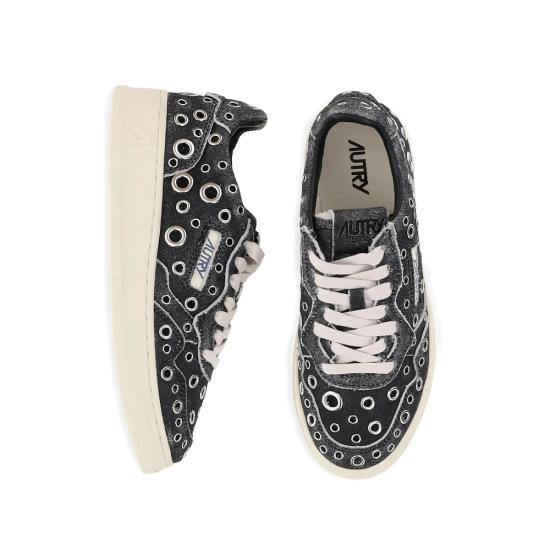 26SS 오트리 메달리스트 로우 스니커즈 AULW TF01 BLACK - AUTRY