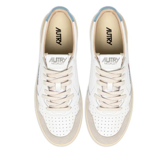 26SS 오트리 메달리스트 로우 스니커즈 AULW LS12 WHITE GREY - AUTRY