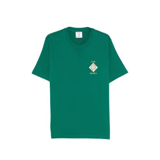 26SS 카사블랑카 반팔 티셔츠 SS26 JTS 001 03 PLAFO GREEN