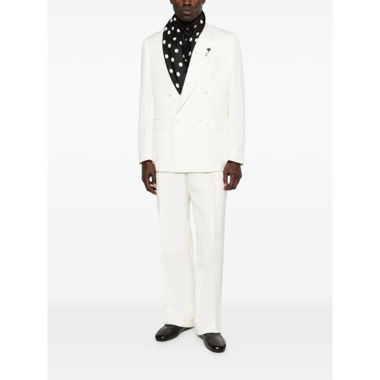 26SS 라르디니 스트레이트 팬츠 PAMIGIO PAIF66418 150 WHITE - LARDINI