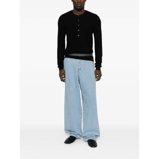 26SS 드리스 반 노튼 폴로 티셔츠 3701 021221 900 BLACK - DRIES VAN NOTEN