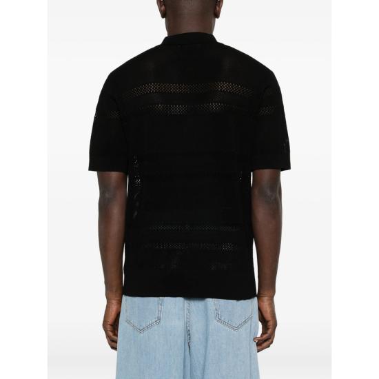 26SS 드리스 반 노튼 폴로 티셔츠 3701 021217 900 BLACK - DRIES VAN NOTEN