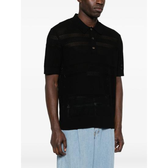 26SS 드리스 반 노튼 폴로 티셔츠 3701 021217 900 BLACK - DRIES VAN NOTEN