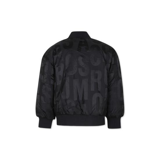  [키즈] 마크제이콥스 자켓 마크 제이콥스 아동용 모노그램 봄버 재킷 블랙 - MARC JACOBS