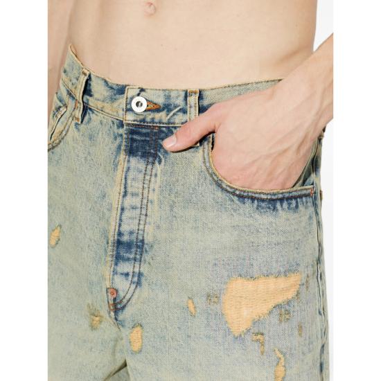 26SS 겐조 턴업 와이드 핏 진 FG55DP4246Q8 DB BLUE - KENZO