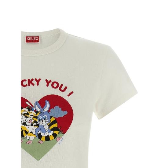 26SS 겐조 반팔 티셔츠 FG52TS2084SK 02 NEUTRALS - KENZO