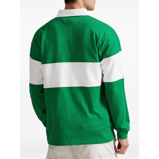 26SS 랄프 로렌 폴로 티셔츠 710B14771003 GREWH GREEN WHITE - RALPH LAUREN