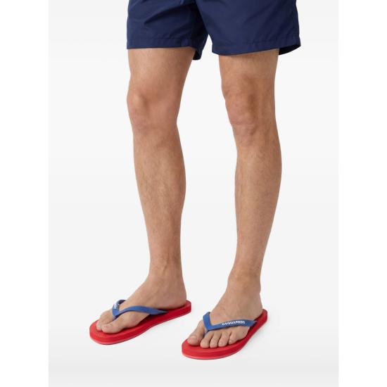 26SS 디스퀘어드2 뮬/슬리퍼 FFM0001 17200001 M340 RED BLUE - DSQUARED2