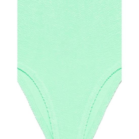 26SS 훈자 지 원피스 수영복 S SQUARE CR CRINKLE LIME GREEN - HUNZA G