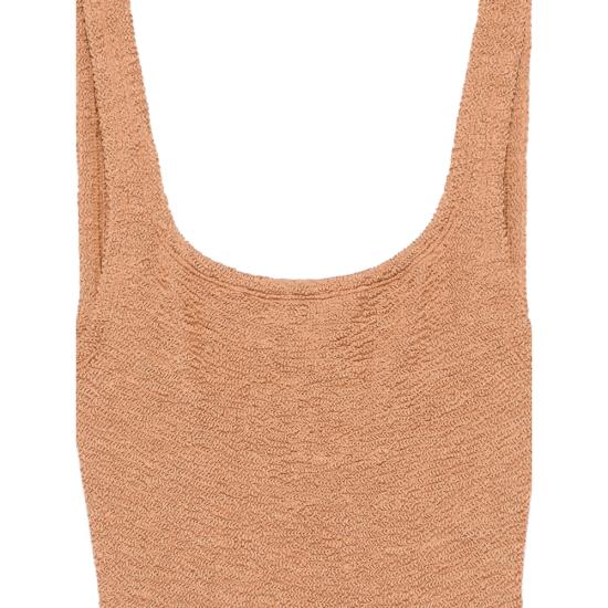 26SS 훈자 지 원피스 수영복 S SQUARE CR METALLIC METCO NEUTRALS - HUNZA G