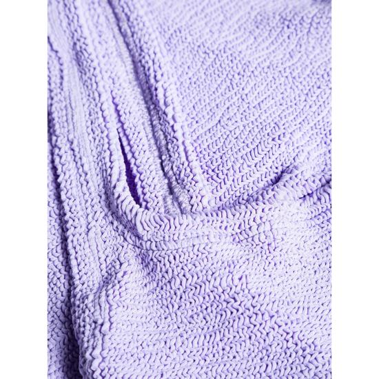 26SS 훈자 지 원피스 수영복 S SQUARE CR CRINKLE LILAC PURPLE - HUNZA G