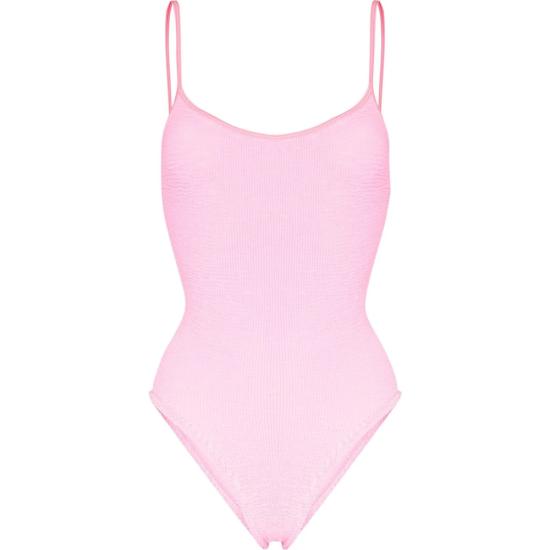 26SS 훈자 지 원피스 수영복 S PAMELA C CRINKLE BUBBL PINK