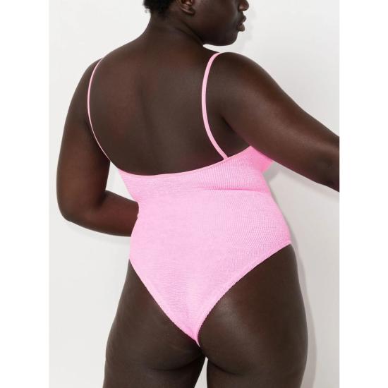 26SS 훈자 지 원피스 수영복 S PAMELA C CRINKLE BUBBL PINK - HUNZA G