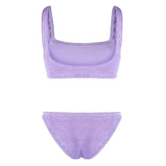 26SS 훈자 지 비키니 수영복 B XANDRA CR CRINKLE LILAC PURPLE - HUNZA G