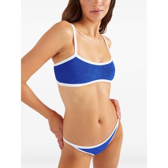 26SS 훈자 지 비키니 수영복 B TYLER CR CRINKLE ROBLU BLUE - HUNZA G