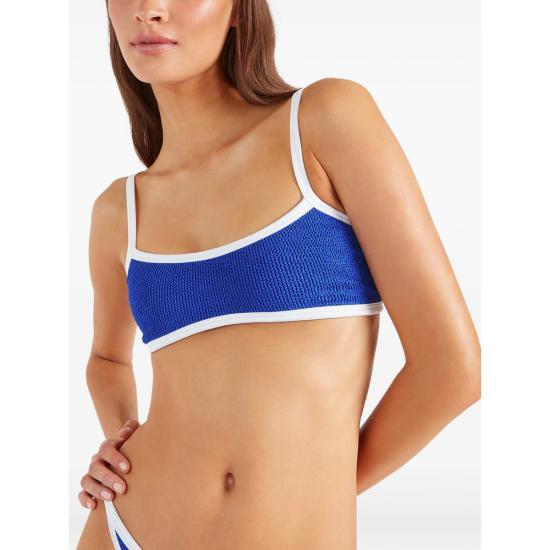 26SS 훈자 지 비키니 수영복 B TYLER CR CRINKLE ROBLU BLUE - HUNZA G