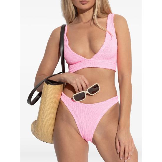 26SS 훈자 지 비키니 수영복 B CARLA CR CRINKLE BUBBL PINK - HUNZA G