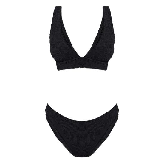 26SS 훈자 지 비키니 수영복 B CARLA CR CRINKLE BLACK