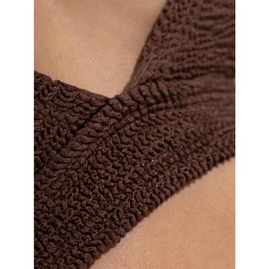 26SS 훈자 지 비키니 수영복 B ANGEL CR METALILIC MECHO BROWN - HUNZA G