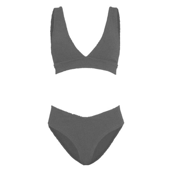 26SS 훈자 지 비키니 수영복 B ANGEL CR CRINKLE BLACK - HUNZA G