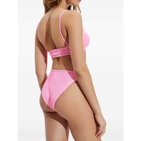 26SS 훈자 지 비키니 수영복 B ALICIA CR CRINKLE BUBBL PINK - HUNZA G