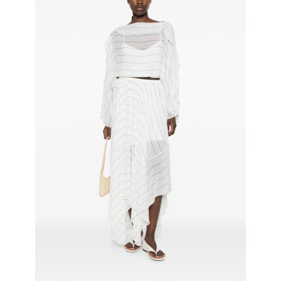 26SS 본디 본 블라우스 TO20022SG CAPRI SMS WHITE BLUE - BONDI BORN