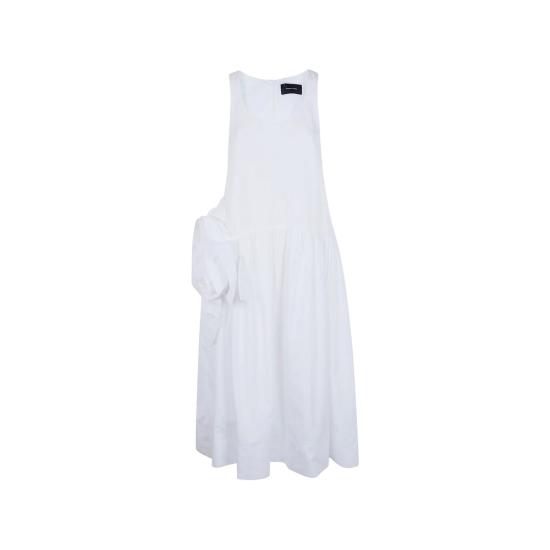 26SS 시몬로샤 미디 원피스 7471R 1287 WHITE