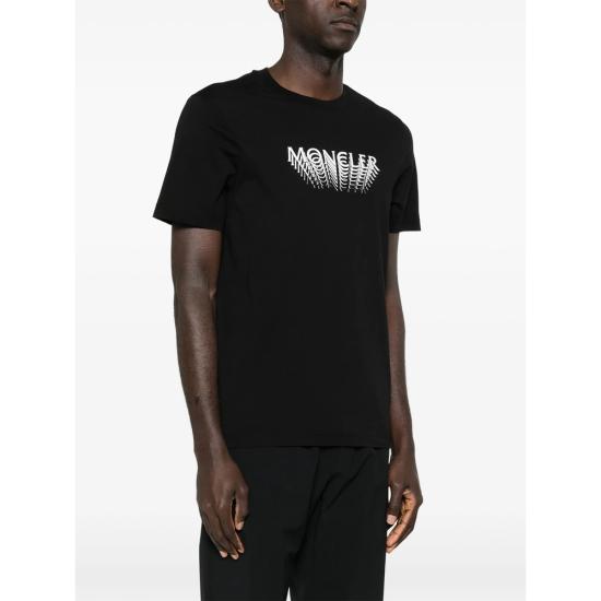 26SS 몽클레어 반팔 티셔츠 89AYW 8C000 22 999 BLACK - MONCLER