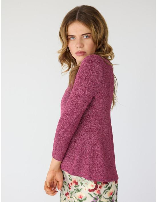  린제이 니콜라스 뉴욕 블라우스 린지 니콜라스 뉴욕 디스코 글리터 브레이슬릿 슬리브 탑 핑크 - LINDSAY NICHOLAS NEW YORK